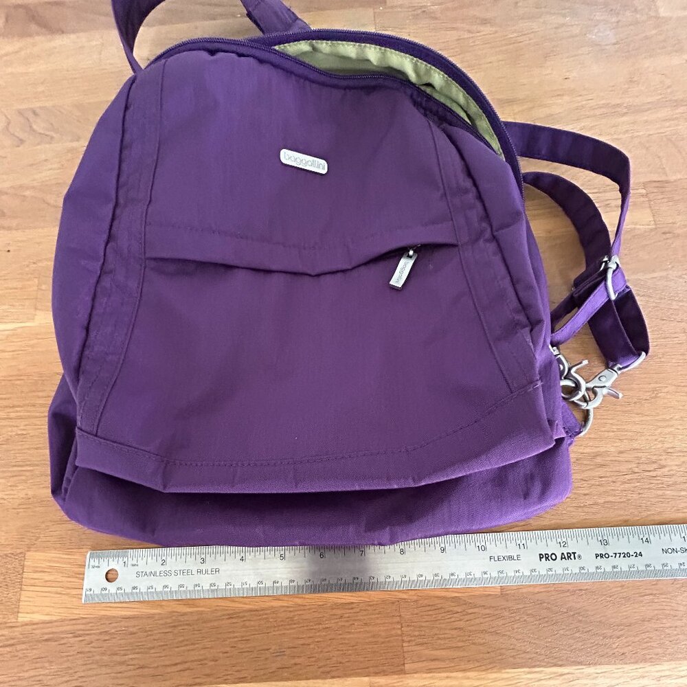 Purple Baggalini Backpack/Sling Bag - Picture 4 of 5